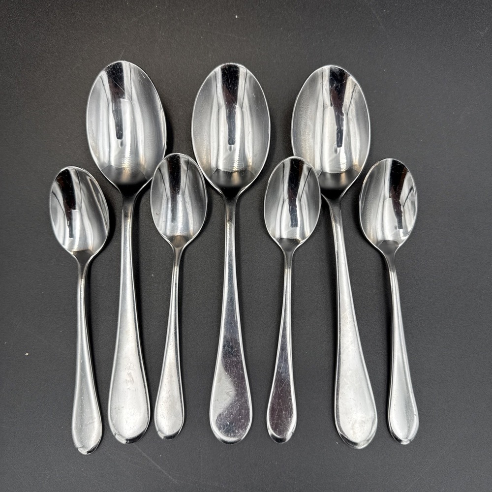 Oneida Icarus Glossy Stainless 3 Place Spoons 4 Teaspoons